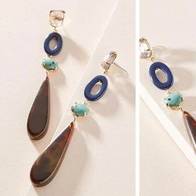 Pendientes colgantes de resina Anthropologie Rebekah Foto 1 de 4