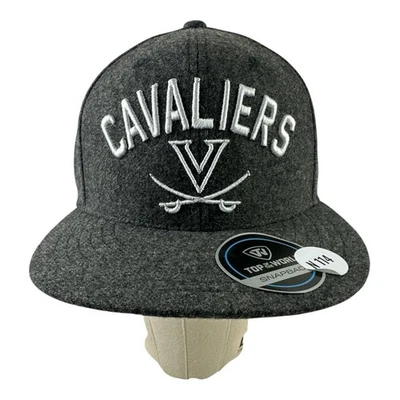 Cavaliers Gris Nuevo Top Of The World Snap Back Bordado Mezcla de Lana Sombrero Gorra Nuevo Foto 1 de 4