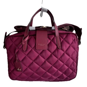 RADLEY Brockley Responsible Merlot Large Zip Top Crossbody Grab Work Bag - New - Picture 1 of 5