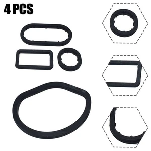 Oil Pan Gasket Gasket 1121840061 4 Pcs Black Housing Seal Kit Oil Filter - Picture 1 of 8
