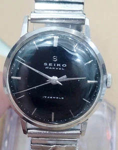VINTAGE SEIKO MARVEL 17 JEWELS HAND WINDING UNISEX WATCH - Picture 1 of 7