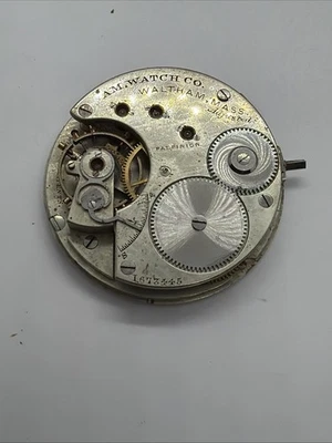 Waltham 72 Model 16s Antique Pocket Watch Parts Movement Tadpole Regulator - Image 1 of 4