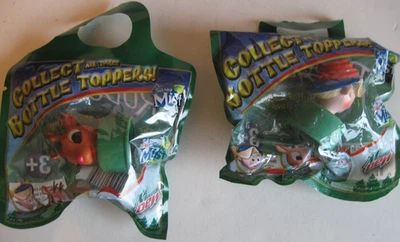 Rudolph The Red Nosed Reindeer Bottle Toppers Mountain Dew Rudolph & Hermie NEW! - Image 1 of 4