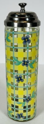 Pfaltzgraff Summer Breeze фиолетовый фиалки стеклянный соломенный диспенсер - Изображение 1 из 2