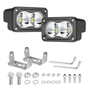 Pair 3"Inch LED Cube Pods Work Light Bar Spot Fog Lamp Driving Offroad ATV UTV  - Foto 1 di 12
