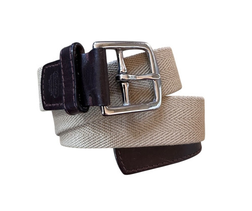 Cintura COACH vera pelle e tela cintura uomo 30 marrone e marrone