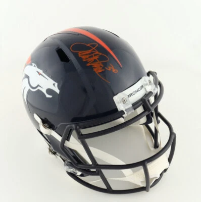 Terrell Davis Signed Denver Broncos Full Size Helmet (JSA) Super Bowl XXXII MVP - Image 1 of 4
