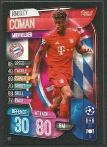 TOPPS CHAMPIONS LEAGUE MATCH ATTAX 2019-20- #181-BAYERN MUNICH-KINGSLEY COMAN - Picture 1 of 1