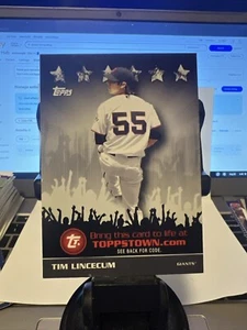 2009 TOPPS TOWN # TTT22 TIM LINCECUM BASEBALL CARD - Picture 1 of 1