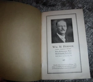 HEALTH IS PRICELESS BY WM. M HORNER HERB FAMILY FORMULAS GREEN BAY WI VINTAGE - Picture 1 of 7