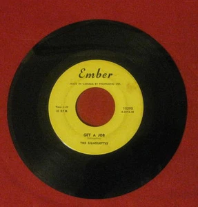 THE SILHOUETTES "GET A JOB" RARE 1958 EMBER 1029X CANADIAN IMPORT LQQQK!! - Picture 1 of 2