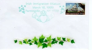 IRISH IMMIGRATION STATION, FARMINGVILLE, NY  1999  FDC12637 - Picture 1 of 1