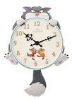 Disney Store Limited Japan CAT DAY 2024 Lucifer Wall Clock Cinderella Jaq Gus