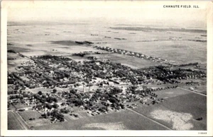 Chanute Field Illinois—aerial view photo postcard Teich -unposted - Picture 1 of 2
