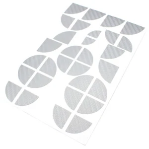 Carbon Emblem Ecken Anthrazit Silber f. viele Modelle Aufkleber Carbonfolie K004 - Picture 1 of 2