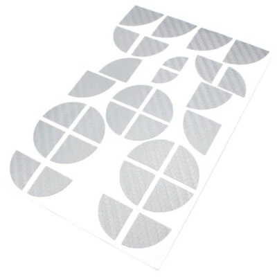 Carbon Emblem Ecken Anthrazit Silber f. viele Modelle Aufkleber Carbonfolie K004 - Bild 1 von 2