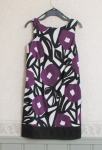 AB Studio auffälliges Blumendesign Kleid ~ Größe 8 ~ gebraucht, in einwandfreiem Zustand - Bild 1 von 3