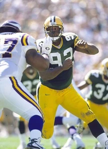Green Bay Packers Reggie White Glossy 8x10 Photo Football Print #5 - Picture 1 of 1