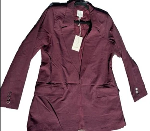 NWT Joie Women's S/P Blazer Jacket Thin Padded Shoulders Classic Academia Y2K - Picture 1 of 6