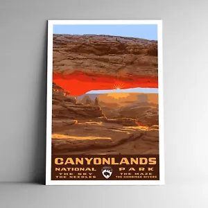 Canyonlands Nationalpark Reise Poster / Postkarte Utah USA mehrere Größen - Bild 1 von 4