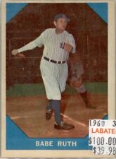 1960 Fleer Baseball Greats Ruth-Gehrig-Cobb-Williams-Wagner-Foxx 238 Available