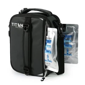 Lonchera aislada expandible en frío Titan High Performance nevera - negra/plateada - Imagen 1 de 6