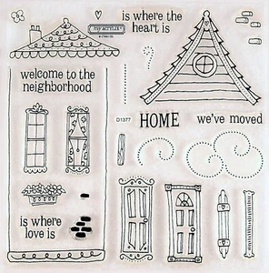Close to My Heart CTMH Around the Block D1377 Stamp Set #13a - Picture 1 of 2