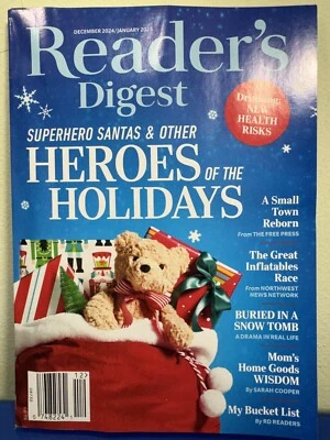 Readers Digest Magazine December 2024 Heroes of the Holidays (New)