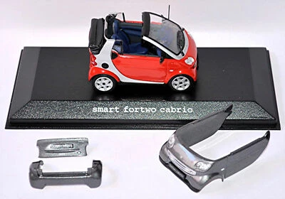 Smart Fortwo Cabrio 2003 A451 Red Argento Schuco 1/43 Roadster Per Due - Immagine 1 di 4