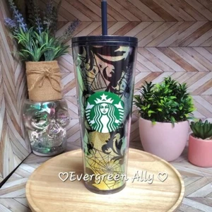 NEW Starbucks Halloween Spiderweb Foil Spooky Venti Tumbler Rare Find - Picture 1 of 5