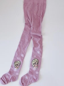 NEW Girl Children Frozen Elsa Purple Warm Pantyhose Tights Stockings Bottoms 3-4 - Picture 1 of 10