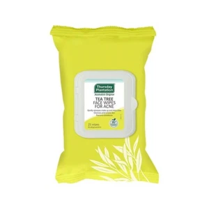 3 x Thursday Plantation Tea Tree Face Wipes For Acne x 25 Packs - Picture 1 of 3
