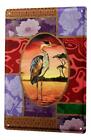 Blechschild Vogel afrikanischer Vogel Metall Deko Wand Schild 20X30 cm