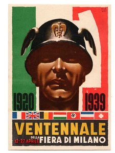 Ventennale Fiera di Milano cartolina - Picture 1 of 1