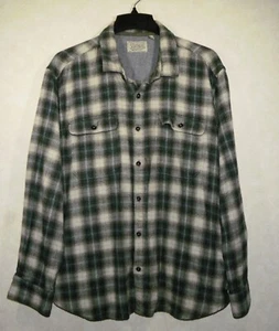 Jeremiah Shirt Men XXL Blue Black Gray Plaid Flanneled Long Sleeve Button Up - Picture 1 of 11