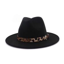 Fedora Belt Hat-Men Women Felt Vintage Style Wide Brim Panama Cotton Unisex Hats
