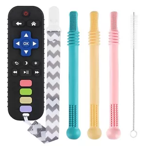 Teething Toys for Babies 0-6 6-12 12-18 Months Bpa Free Teething Sticks and Remo - Picture 1 of 7