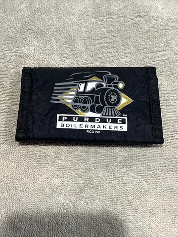 NCAA Purdue Boilermakers Nylon Tri-Fold Wallet New NWOT Cover