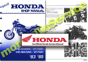Honda VF750C MAGNA VF750S SABRE V45 Workshop Manual 1983 1984 1985 Service Shop - Picture 1 of 1