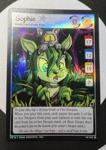 JUEGO DE MADERAS EMBRUJADAS NEOPETS SOPHIE FOIL 18/100 WOTC ¡MUY BUEN ESTADO! Excelente estado - Imagen 1 de 8