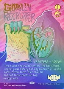 [MTG] Goblin Recruiter (Foil) (Showcase) (1313) (SLD) NM - Picture 1 of 1