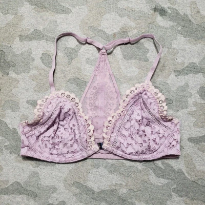 Sutiã feminino Victoria Secret 34C corpo roxo por Victoria sem forro mergulho com aro - Imagem 1 de 4