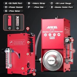ANCEL S110 EVAP Smoke Leak Detector Car Vacuum Tester Fuel Pipe Diagnostic Tool - Picture 1 of 16