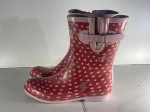 Radley London Damen Gummistiefel 6(39) gebraucht rot Gummi Gummistiefel Boots -E83 - Bild 1 von 6