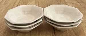 6 Nikko Classic Collection White Octagonal Bowls Japan Salad Fruit Soup  - Picture 1 of 4
