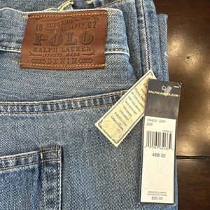 NWT Polo Ralph Lauren Jeans Mens 48B Big Light Blue Classic 867 Straight 48x32 - Picture 1 of 16