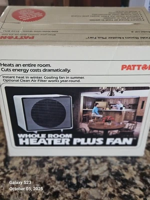 Vintage Patton Whole Room Electric Heater Plus Fan Model HF 8 Made In USA Works! - Image 1 of 4
