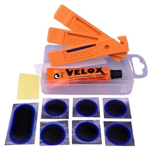 Velox Bicycle Cycle Bike Puncture Repair Kit And 3 Tyre Levers - Picture 1 of 1
