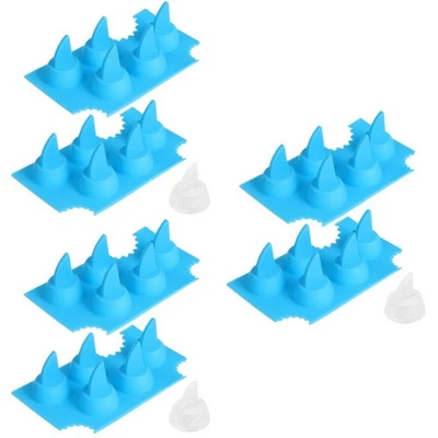  Set of 3 Haifliachflossen Eiswürfel Form Eiswürfelbereiter-Tablett - Bild 1 von 4