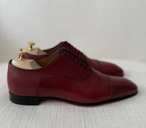 Christian Louboutin Greggo Lace Up Shoes Patine Golden Brown Colour Size 41 - Picture 1 of 21